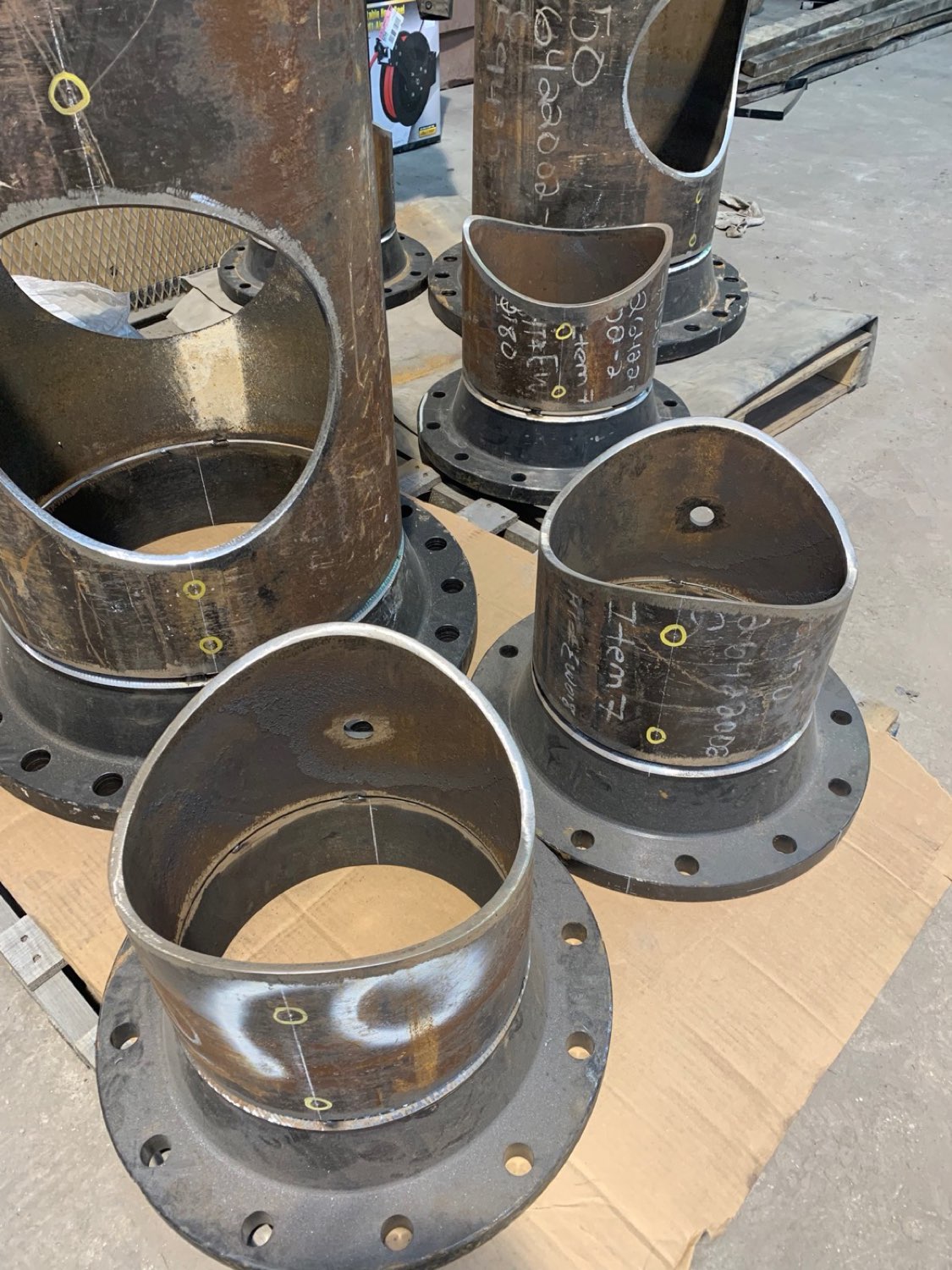 Flanged cones and transitions ready to ship